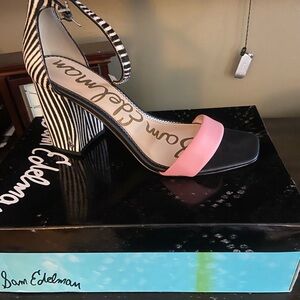 Sam Edelman Pink and Black Women's Heels